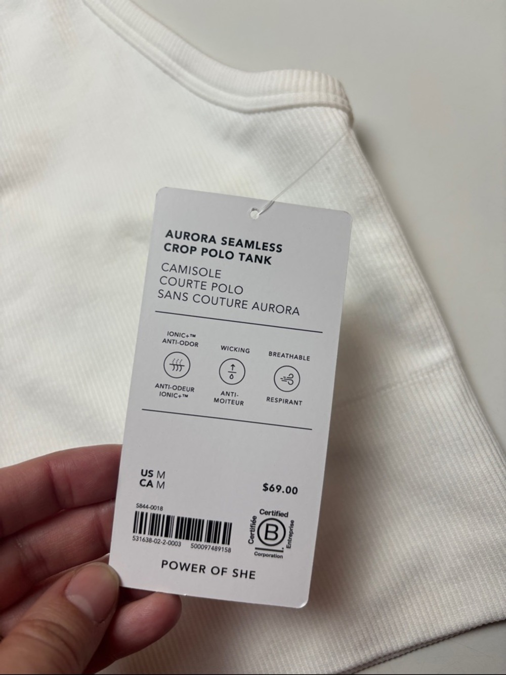 Athleta Aurora Seamless crop polo tank - Picture 3 of 4